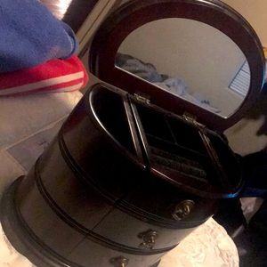 A small antique jewelry box